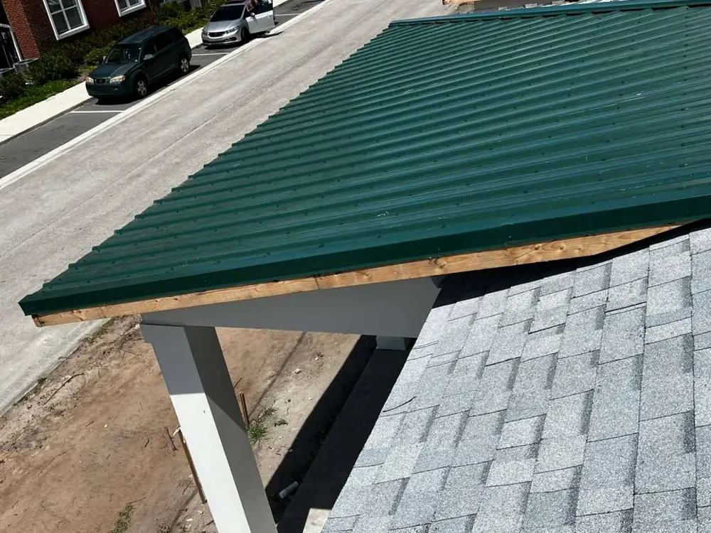 Standing seam metal roof installed on a Central Florida property