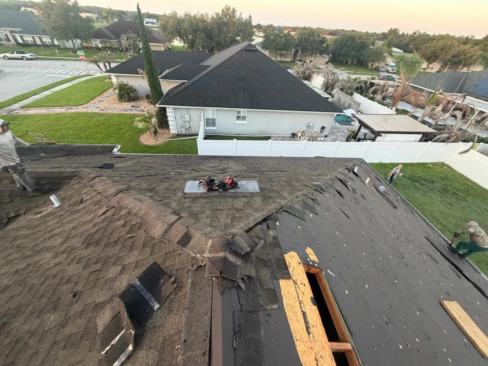 Standing seam metal roof installed on a Central Florida property